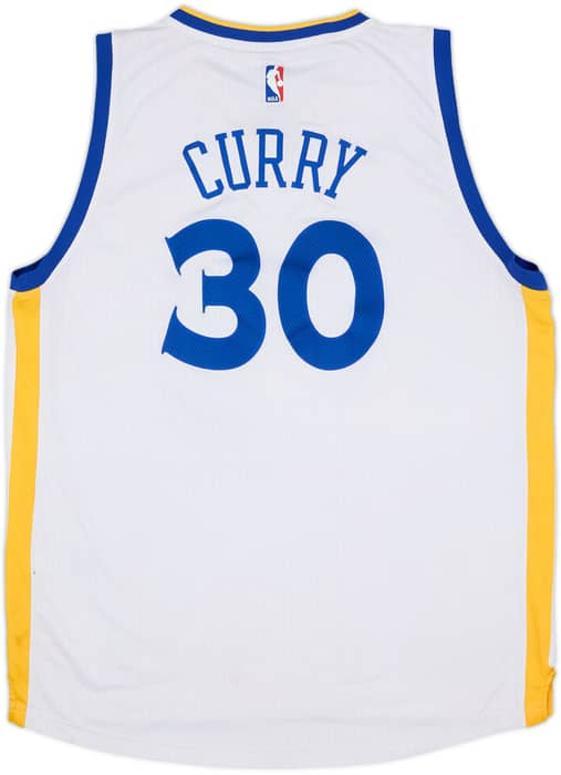 2014-17 Golden State Warriors Curry #30 adidas Swingman Home Jersey - 5/10 - (L)