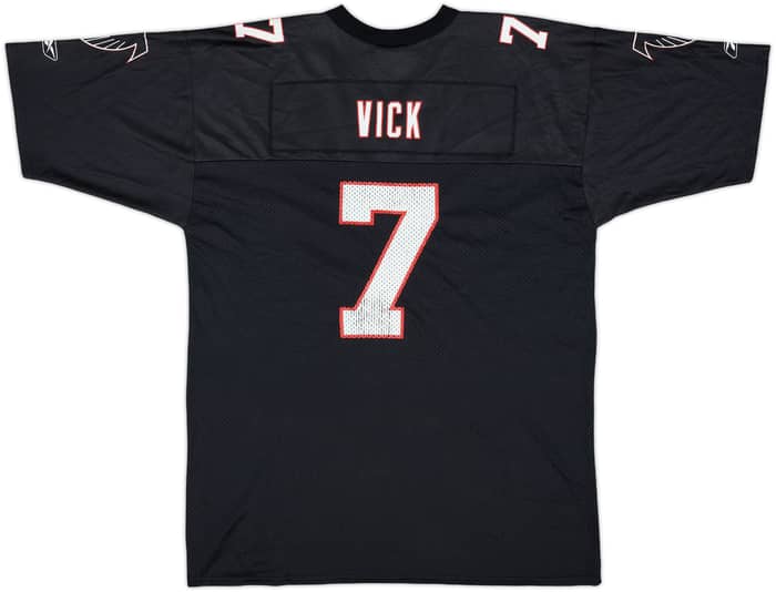 2001 Atlanta Falcons Vick #7 Reebok Home Jersey - 8/10 - (XL.Boys)
