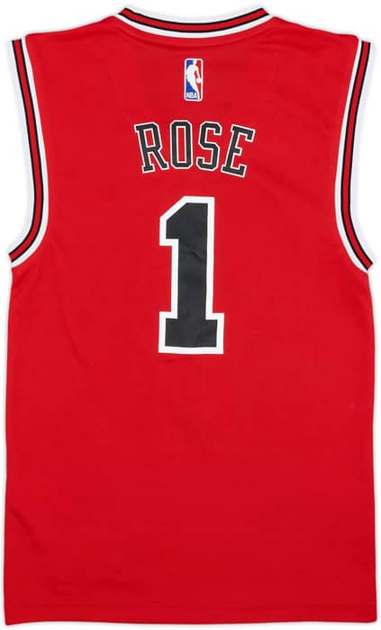 2014-16 Chicago Bulls Rose #1 adidas Away Jersey - 5/10 - XXS