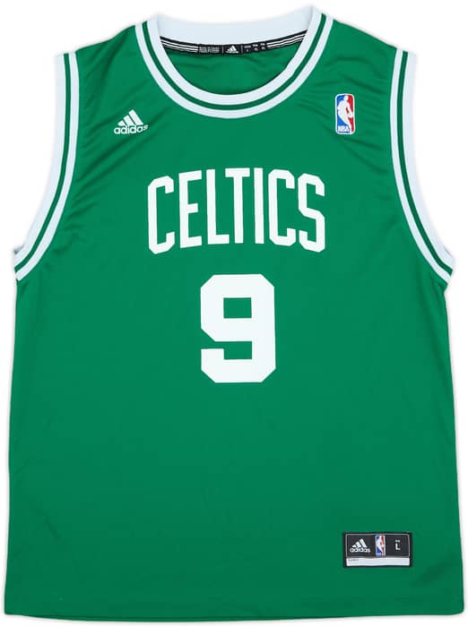 2010-14 Boston Celtics Rondo #9 adidas Away Jersey - 9/10 - (L.Boys)