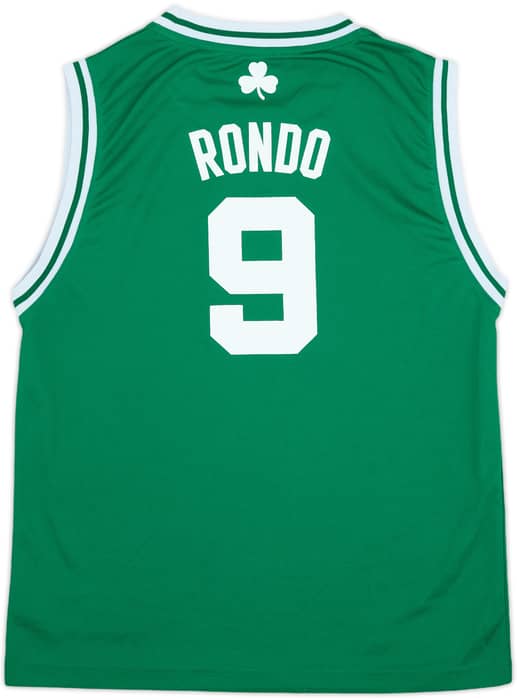 2010-14 Boston Celtics Rondo #9 adidas Away Jersey - 9/10 - (L.Boys)
