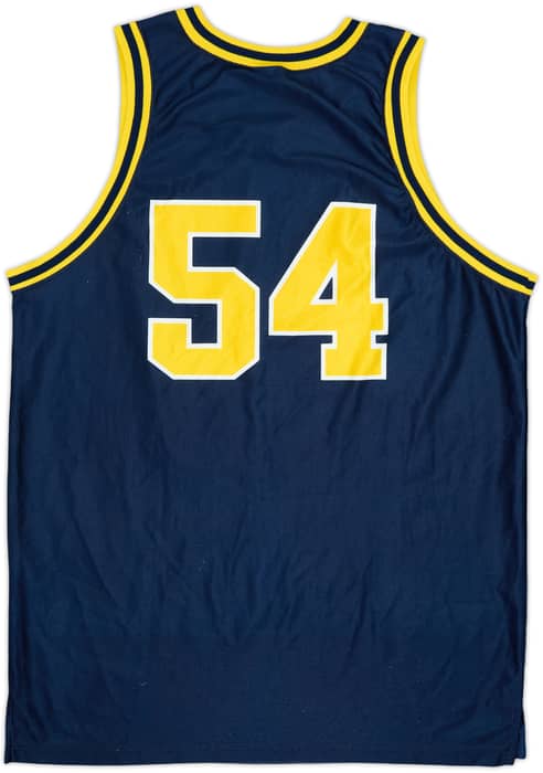 1996-98 Michigan Wolverines Traylor #54 Nike Away Jersey - 8/10 - (L)