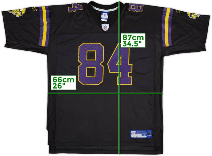 2004 Minnesota Vikings Moss #84 Reebok On Field Alternate Jersey - 6/10 - (XL)