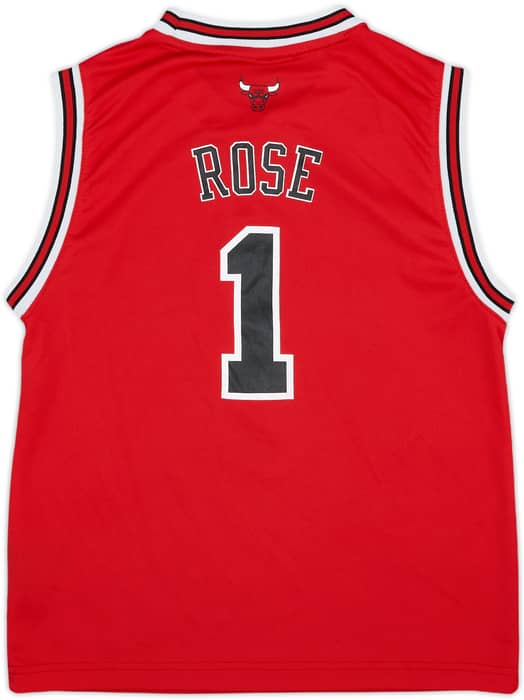 2010-14 Chicago Bulls Rose #1 adidas Away Jersey - 7/10 - (M.Boys)