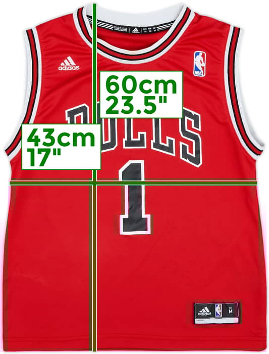 2010-14 Chicago Bulls Rose #1 adidas Away Jersey - 7/10 - (M.Boys)