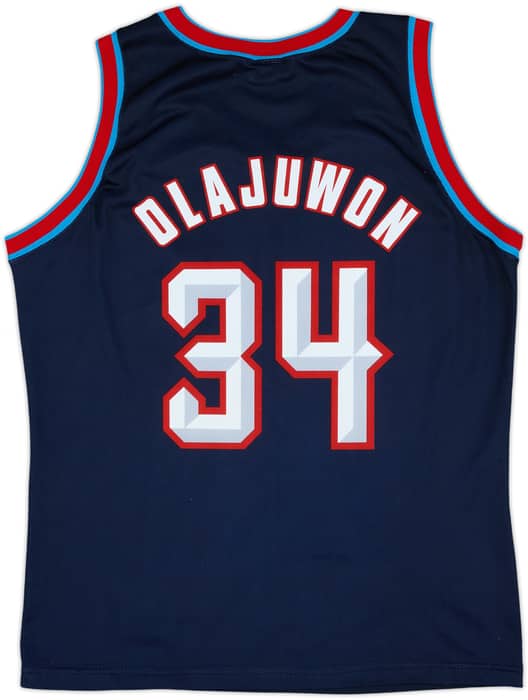 1995-01 Houston Rockets Olajuwon #34 Champion Alternate Jersey - 9/10 - (L)