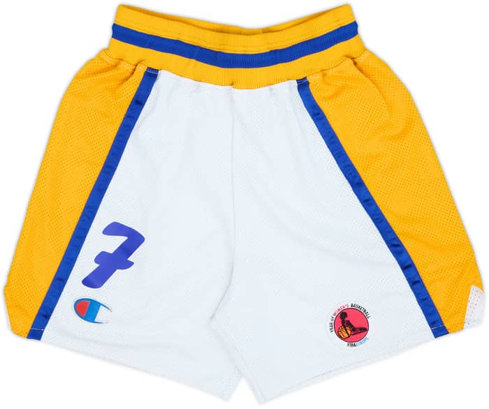 1990s FIBA Europe #7 Champion Shorts Womens - 9/10 - (XL)