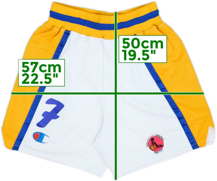 1990s FIBA Europe #7 Champion Shorts Womens - 9/10 - (XL)