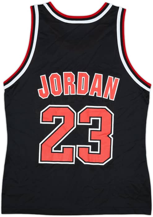 1995-98 Chicago Bulls Jordan #23 Champion Alternate Jersey - 8/10 - (M)