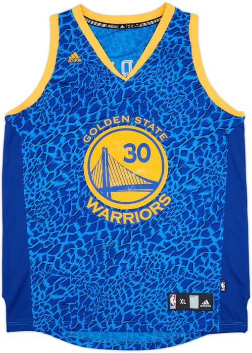 2013-14 Golden State Warriors Curry #30 adidas Swingman Crazy Lights Jersey - 7/10 - (XL)