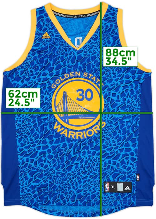 2013-14 Golden State Warriors Curry #30 adidas Swingman Crazy Lights Jersey - 7/10 - (XL)