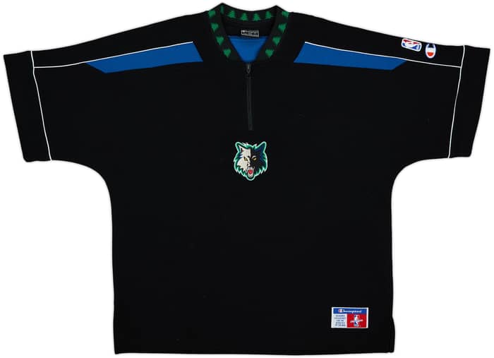 1996-02 Authentic Minnesota Timberwolves Champion Shooting Shirt - 7/10 - (L)