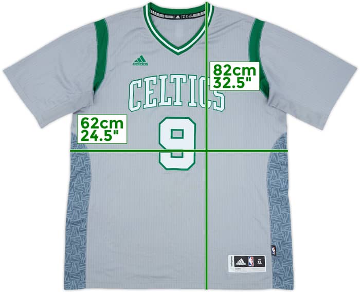 2014 Boston Celtics Rondo #9 adidas Swingman Alternate Jersey - 9/10 - (XL)