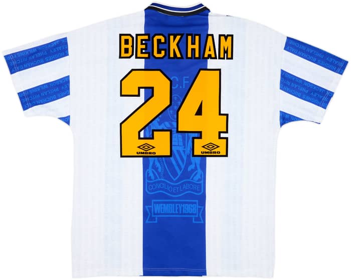 1994-96 Manchester United Third Shirt Beckham #24 - 8/10 - (XL)