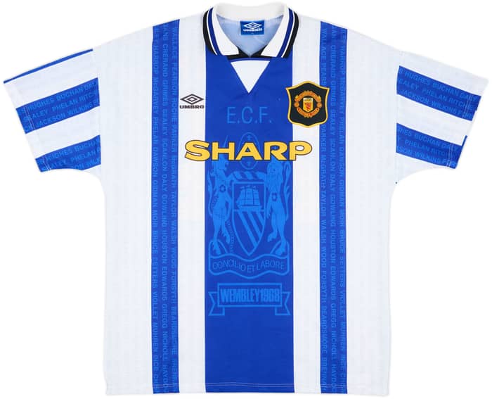 1994-96 Manchester United Third Shirt Beckham #24 - 8/10 - (XL)