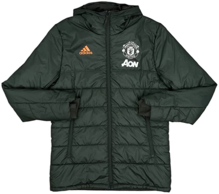 2020-21 Manchester United adidas Padded Bench Coat - 8/10 - (M)