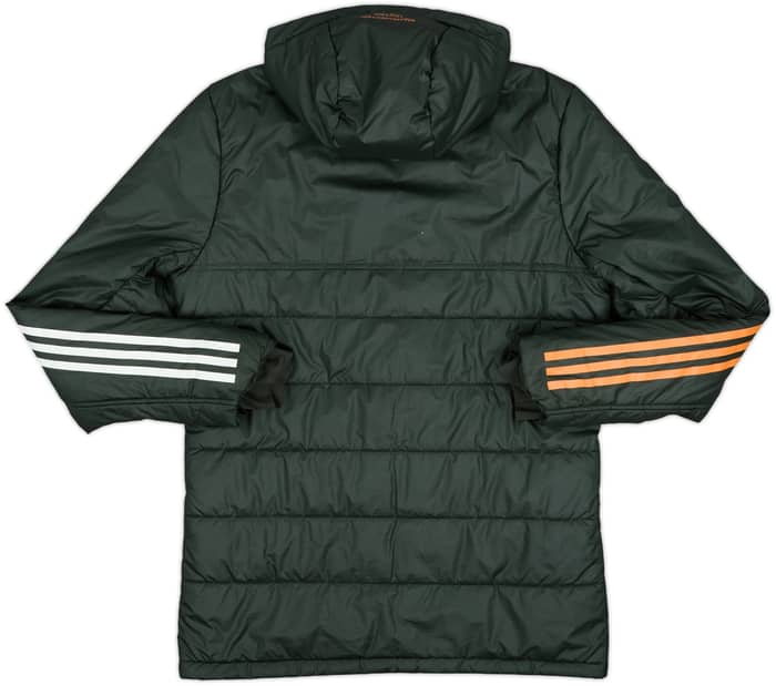 2020-21 Manchester United adidas Padded Bench Coat - 8/10 - (M)