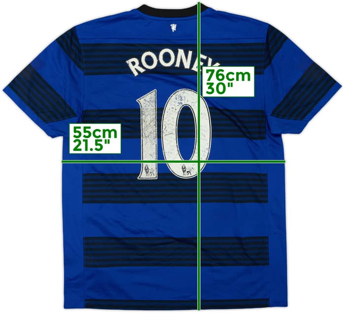 2011-13 Manchester United Away Shirt Rooney #10 - 4/10 - (L)