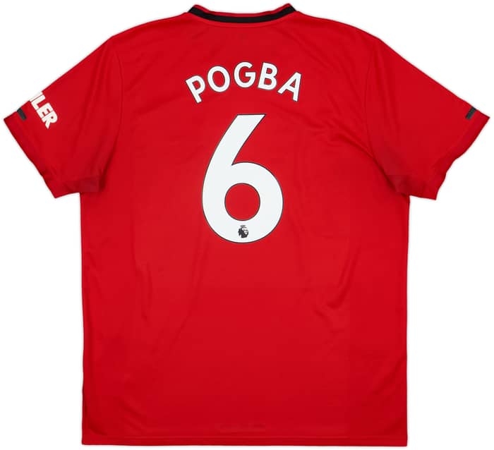 2019-20 Manchester United Home Shirt Pogba #6 - 7/10 - (XL)