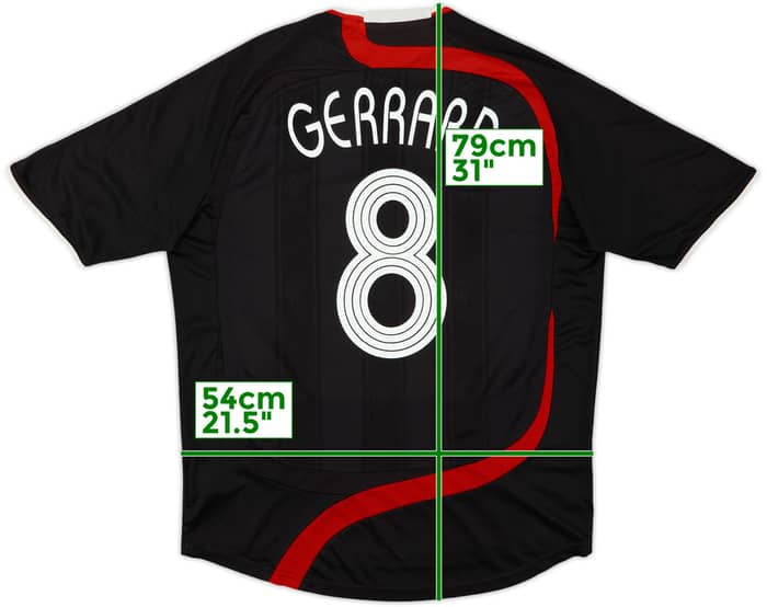 2007-08 Liverpool Third Shirt Gerrard #8 - 6/10 - (L)