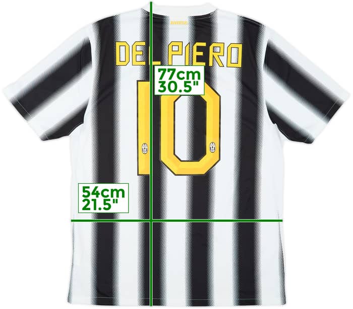 2011-12 Juventus Home Shirt Del Piero #10 - 9/10 - (L)