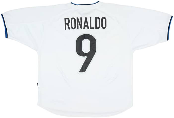 2000-01 Inter Milan Away Shirt Ronaldo #9 - 9/10 - (L)