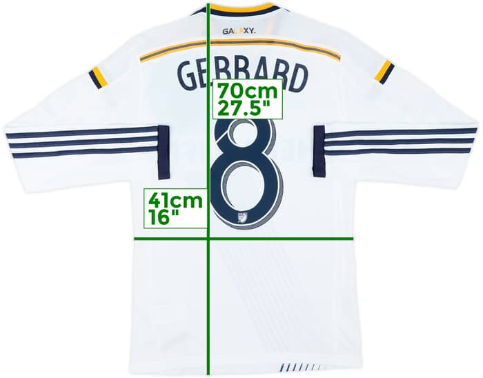 2015-16 LA Galaxy Authentic Home L/S Shirt Gerrard #8 - 9/10 - (S)