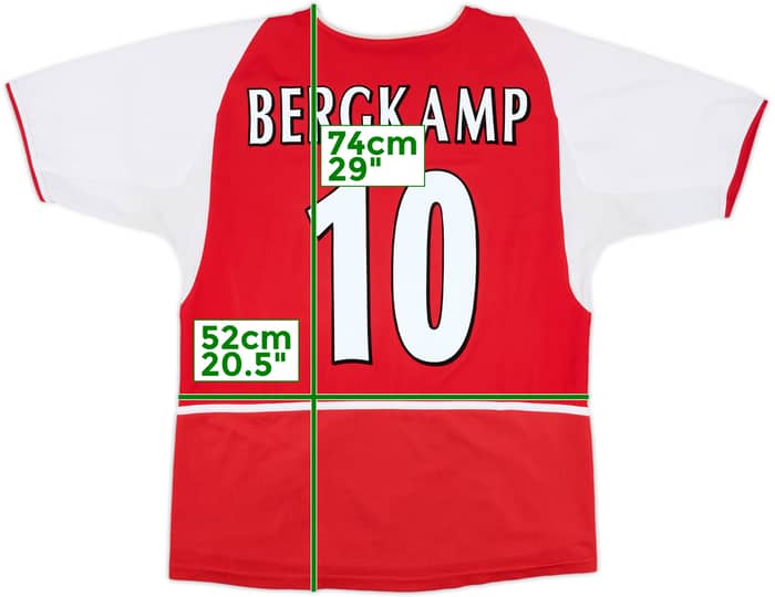 2002-04 Arsenal Home Shirt Bergkamp #10 - 5/10 - (M)