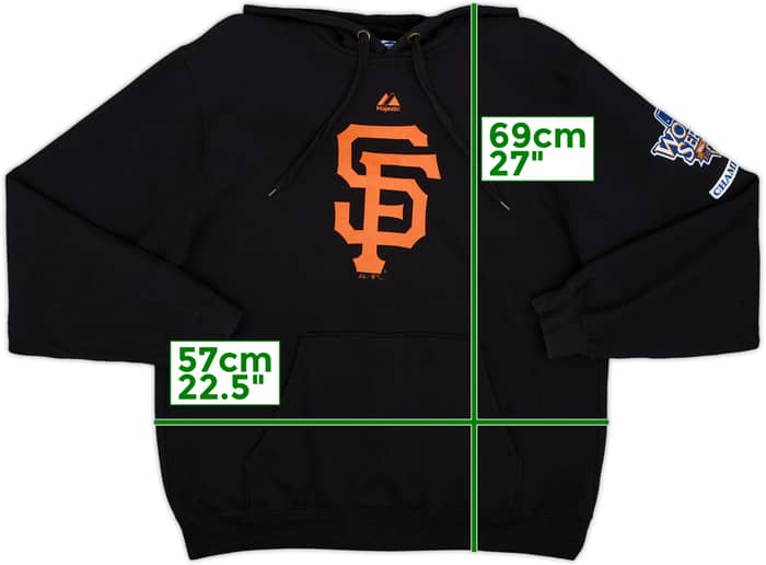 2010 San Francisco Giants World Series Champions Majestic Hooded Sweat Top - 5/10 - (L)