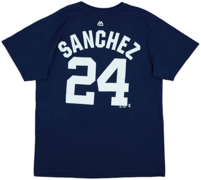 2016-17 New York Yankees Sanchez #24 Majestic Tee - 8/10 - (L)