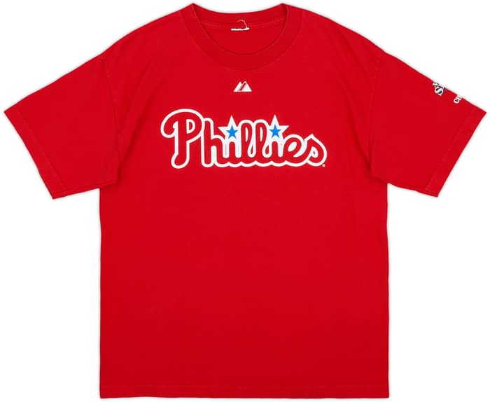 2008 Philadelphia Phillies Victorino #8 Majestic Tee - 8/10 - (S)