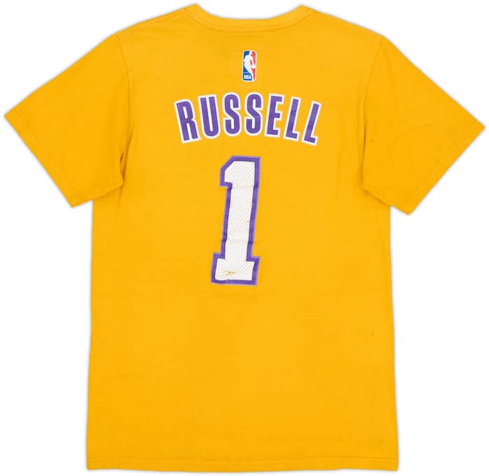 2015-16 LA Lakers Russell #1 adidas Tee - 4/10 - (S)