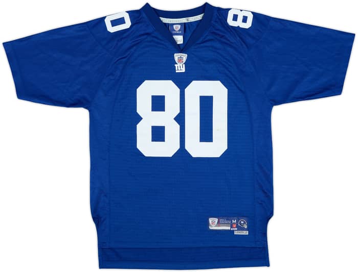 2010-11 New York Giants Cruz #80 Reebok Premier Home Jersey - 6/10 - (M.Boys)