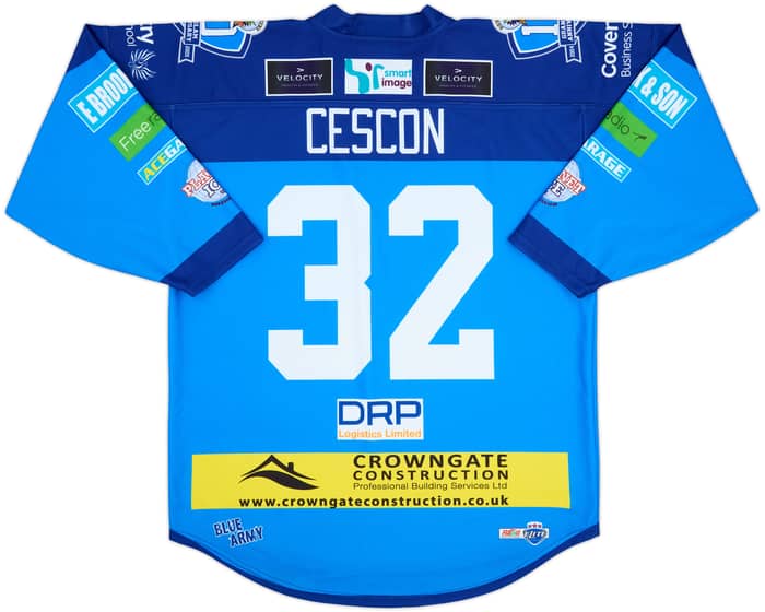 2014-15 Coventry Blaze Cescon #32 Rhino Grand Slam Anniversary Home Jersey - 9/10 - (XXL)
