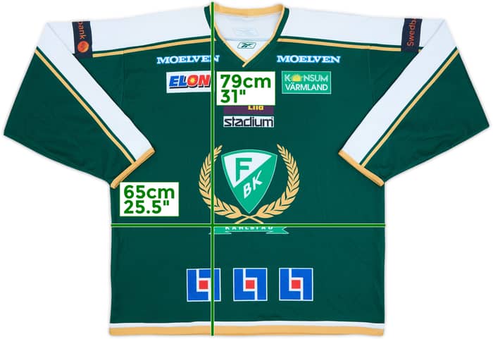 2007-09 Farjestad BK Reebok Home Jersey - 9/10 - (L/XL)