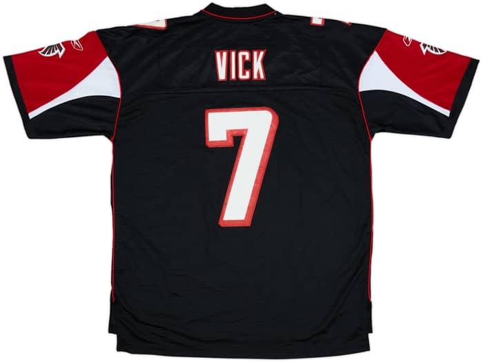 2005-06 Atlanta Falcons Vick #7 Reebok Premier Alternate Jersey - 7/10 - (XL)