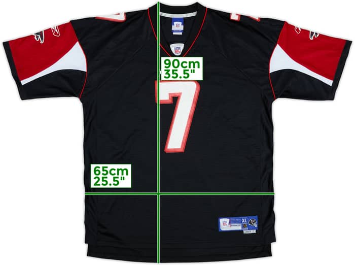 2005-06 Atlanta Falcons Vick #7 Reebok Premier Alternate Jersey - 7/10 - (XL)