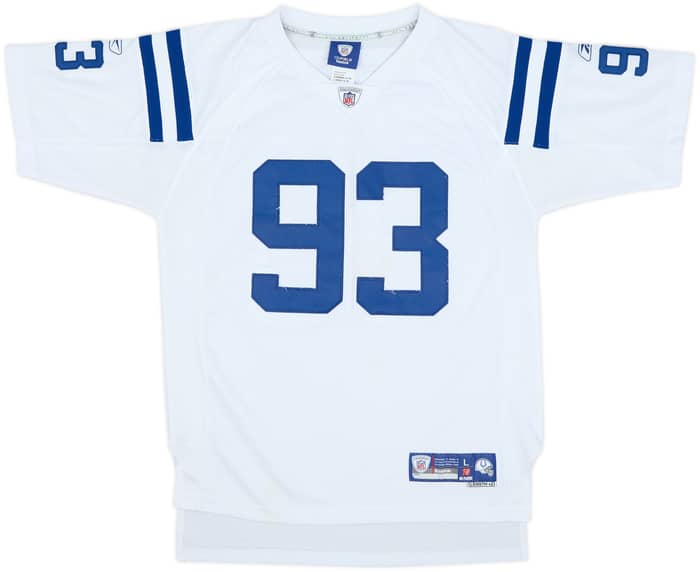 2008-11 Indianapolis Colts Freeney #93 Reebok Premier Away Jersey - 6/10 - (L.Boys)