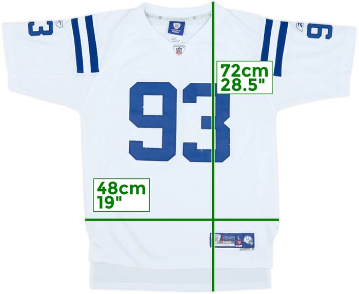 2008-11 Indianapolis Colts Freeney #93 Reebok Premier Away Jersey - 6/10 - (L.Boys)