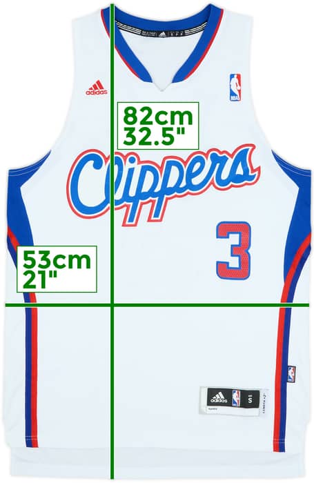 2011-14 LA Clippers Paul #3 adidas Swingman Home Jersey - 8/10 - (S)