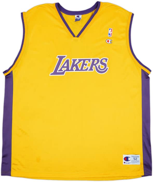 1999-02 LA Lakers Champion Home Jersey - 9/10 - (XXL)
