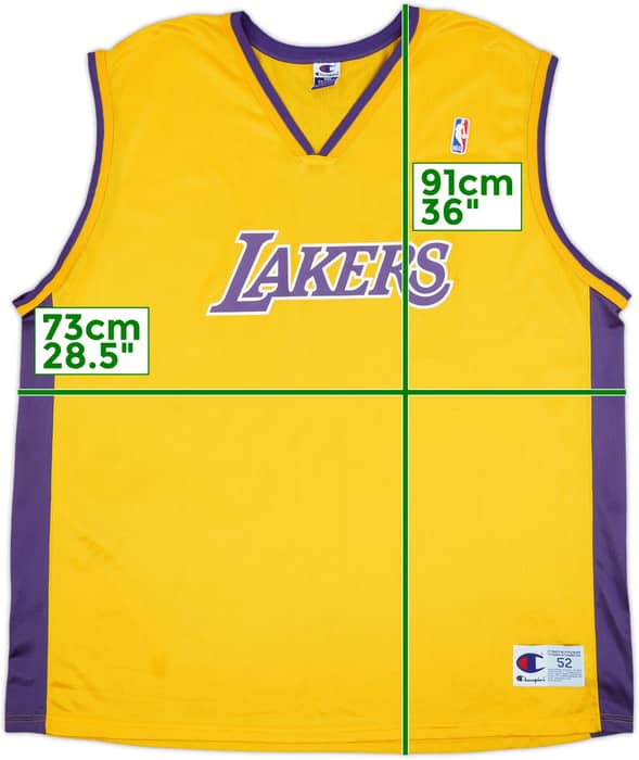 1999-02 LA Lakers Champion Home Jersey - 9/10 - (XXL)