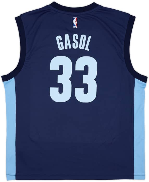 2014-17 Memphis Grizzlies Gasol #33 adidas Away Jersey - 9/10 - (L)