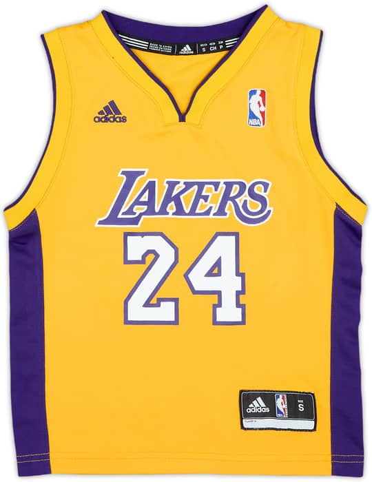 2010-14 LA Lakers Bryant #24 adidas Home Jersey - 8/10 - (4-5 Years)