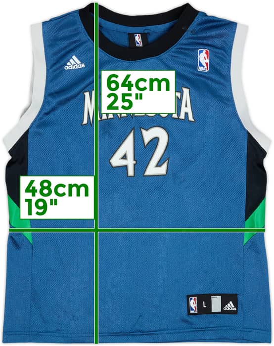 2008-10 Minnesota Timberwolves Love #42 adidas Away Jersey - 7/10 - (L.Boys)