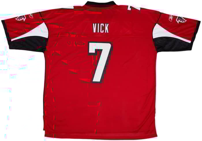 2003-04 Atlanta Falcons Vick #7 Reebok On Field Home Jersey - 8/10 - (XXL)