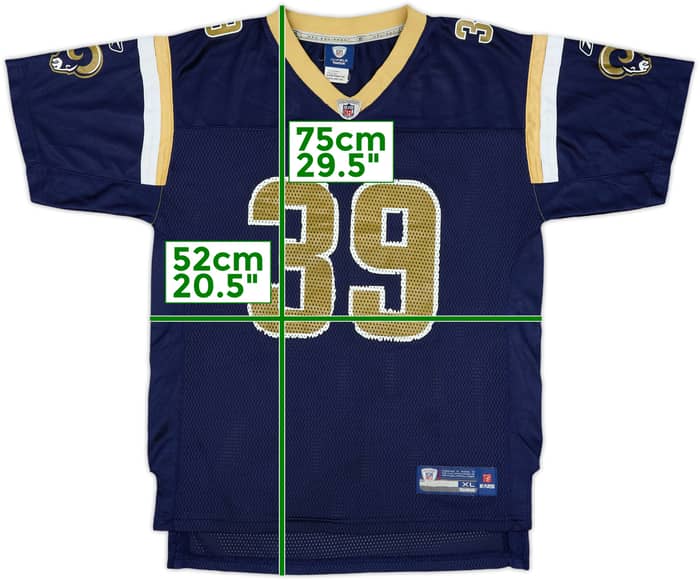2008-11 St Louis Rams Jackson #39 Reebok On Field Home Jersey - 5/10 - (XL.Boys)