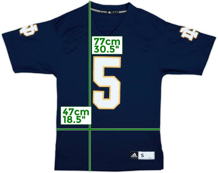 2012 Notre Dame Fighting Irish Te'o #5 adidas Premier Home Jersey - 8/10 - (S)