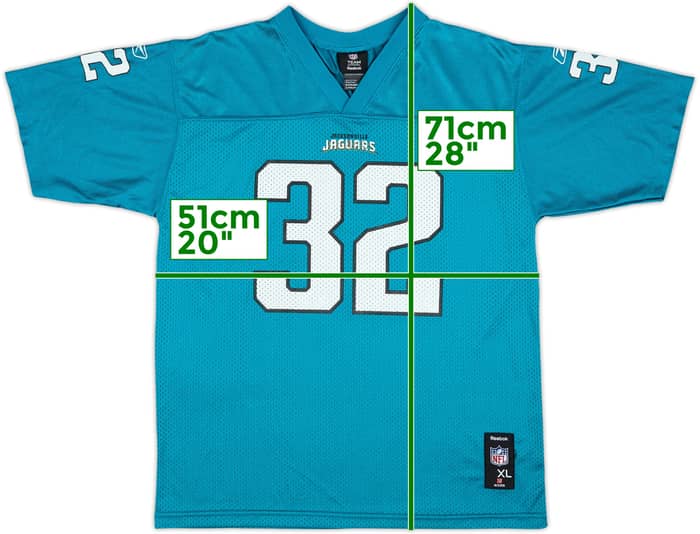 2009-11 Jacksonville Jaguars Jones-Drew #32 Reebok Relpica Home Jersey - 9/10 - (XL.Boys)