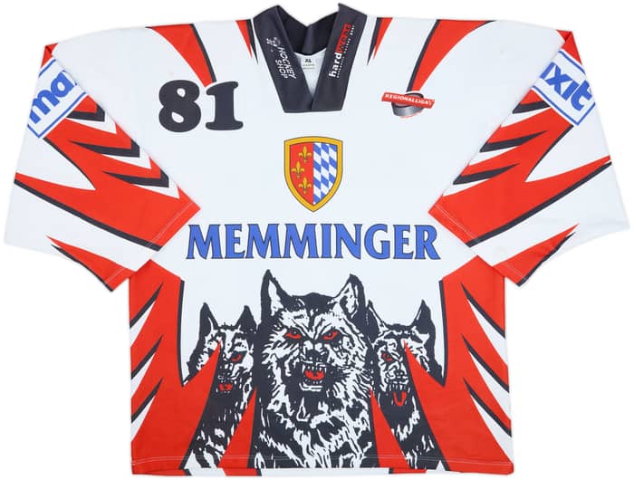 2001-02 EHC Memmingen Melas #81 Hardwear Home Jersey - 7/10 - (XL)